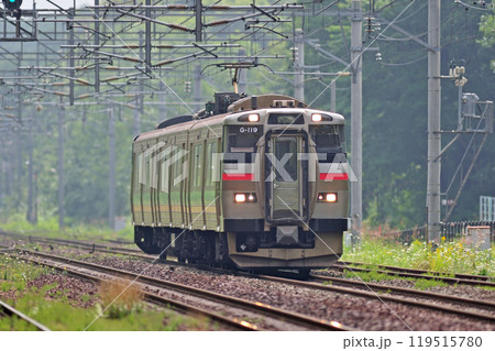 千歳線　西の里（信）　JR北海道　731系　G-119編成（札幌） 119515780