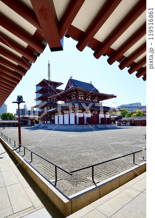 四天王寺金堂・五重塔(大阪府大阪市天王寺区) 四天王寺金堂・五重塔(大阪府大阪市天王寺区) 119516861