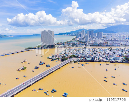 The Kai River in Nha Trang. The Kai River in Nha Trang. 119517796