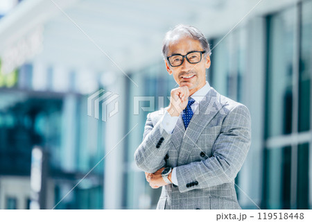 シニア男性　ビジネスマン 119518448