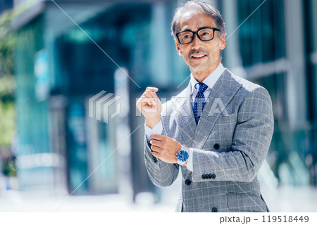 シニア男性 ビジネスマン シニア男性 ビジネスマン 119518449