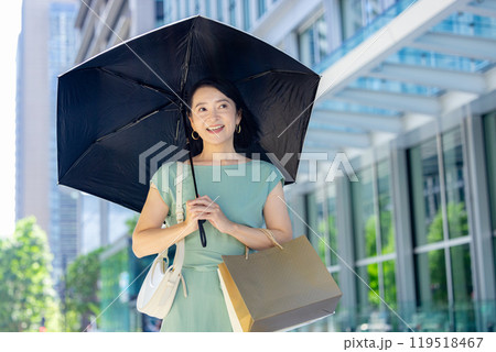 日傘を持つ女性 119518467