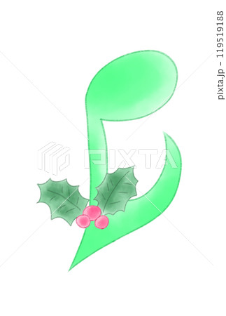 クリスマスバージョンの音符 クリスマスバージョンの音符 119519188