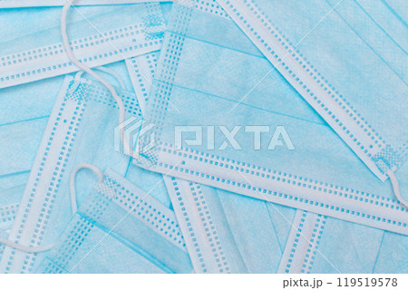 Blue Disposable Medical Face Masks Blue Disposable Medical Face Masks 119519578