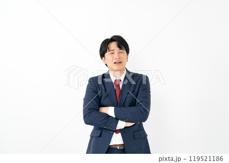 ビジネスマン 20代男性 ため息 ビジネスマン 20代男性 ため息 119521186