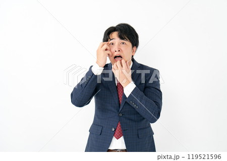 ビジネスマン 20代男性 パニック ビジネスマン 20代男性 パニック 119521596