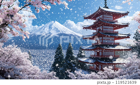 雪の中の五重塔 水彩画 雪の中の五重塔 水彩画 - メルカリ