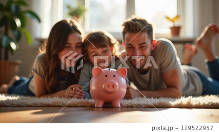 Family Bonding Over Savings A Joyful Moment That Brings Everyone Closer Together Family Bonding Over Savings A Joyful Moment That Brings Everyone Closer Together 119522957