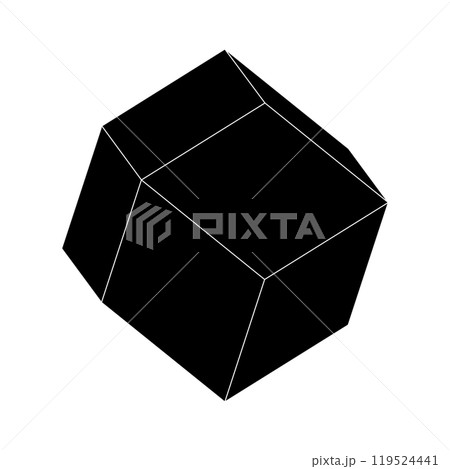 菱形十二面体 ベクターイラスト 菱形十二面体 ベクターイラスト 119524441