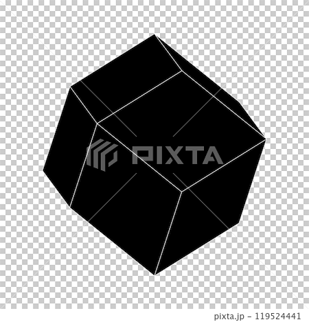 菱形十二面体 ベクターイラスト 菱形十二面体 ベクターイラスト 119524441
