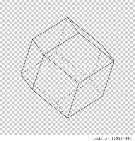 菱形十二面體向量圖 119524449