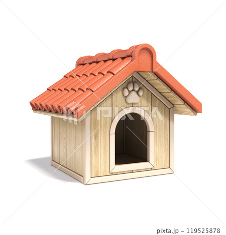 Dog house Side view 3D Dog house Side view 3D 119525878