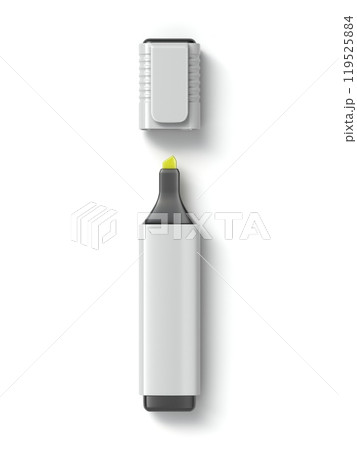 Blue highlighter pen Mock up 3D Blue highlighter pen Mock up 3D 119525884