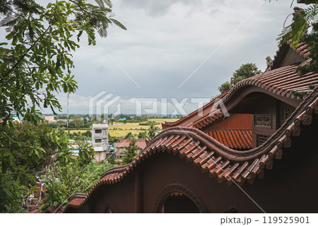 street with old town Hang pagoda, Chau Doc, An Giang 119525901
