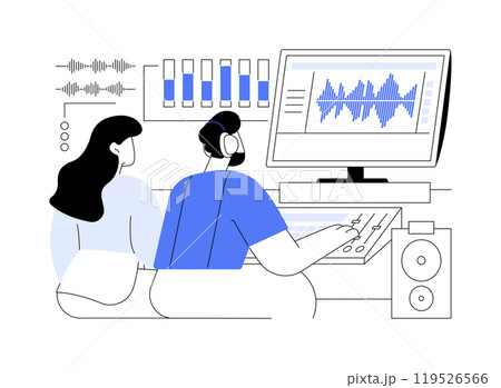 Music production software isolated cartoon vector illustrations. 119526566