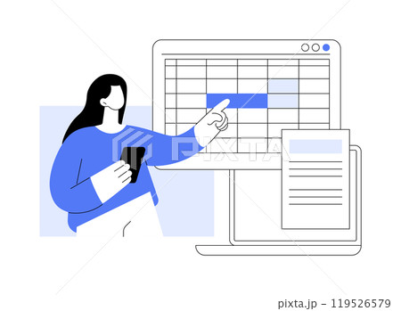 Call center automation isolated cartoon vector illustrations. Call center automation isolated cartoon vector illustrations. 119526579