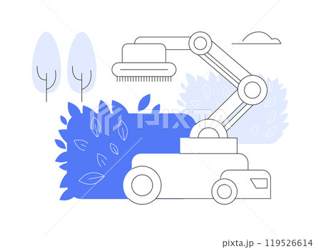 Trim bot isolated cartoon vector illustrations. Trim bot isolated cartoon vector illustrations. 119526614