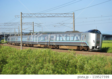 函館本線 豊幌-江別 JR北海道 789系1000番台 HL-1004編成(札幌) スーパーカムイ 函館本線 豊幌-江別 JR北海道 789系1000番台 HL-1004編成(札幌) スーパーカムイ 119527399