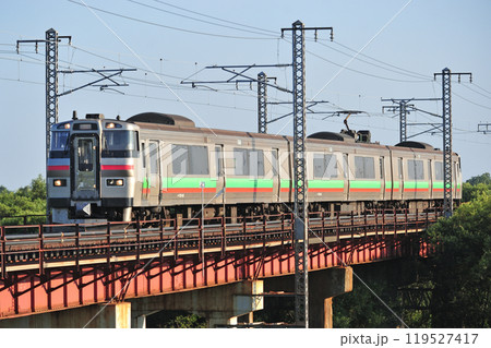 函館本線 江別-豊幌 JR北海道 731系 G-114編成(札幌) 函館本線 江別-豊幌 JR北海道 731系 G-114編成(札幌) 119527417