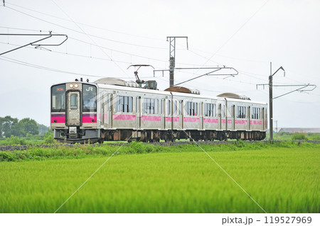 奥羽本線　北常盤ー浪岡　JR東日本　701系　N10編成（秋田） 119527969