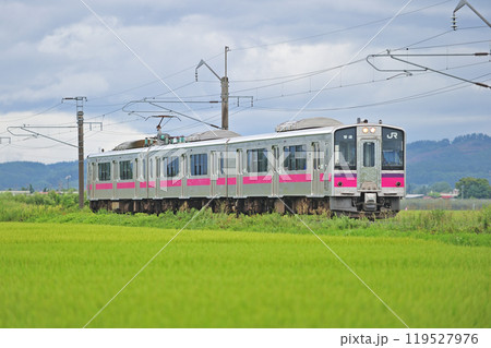 奥羽本線　浪岡ー北常盤　JR東日本　701系　N5編成（秋田） 119527976