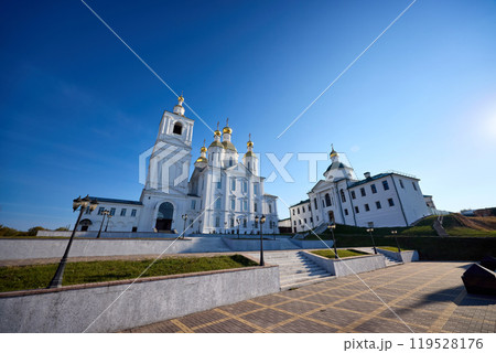 Annunciation Church in Arzamas - Golden Domes and Blue Sky 119528176