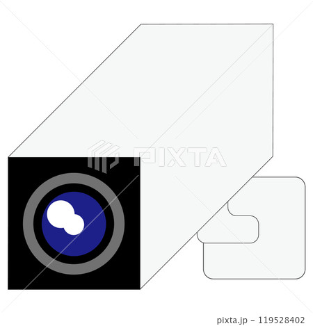 シンプルなデザインの防犯カメライラスト 119528402