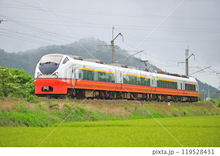 奥羽本線 早口ー下川沿 JR東日本 E751系 N102編成(青森) つがる 奥羽本線 早口ー下川沿 JR東日本 E751系 N102編成(青森) つがる 119528431
