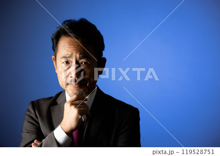 50代の男性　カメラ目線　ポートレート 119528751