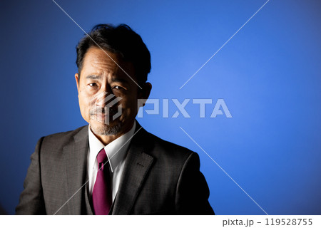 50代の男性　カメラ目線　ポートレート 119528755