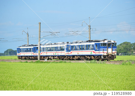 羽越本線 羽前大山ー羽前水沢 JR東日本 キハ40系 キハ40-560(新津) 羽越本線 羽前大山ー羽前水沢 JR東日本 キハ40系 キハ40-560(新津) 119528980