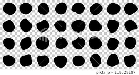 シェイプ 黒 シンプル 丸 セット シェイプ 黒 シンプル 丸 セット 119529187