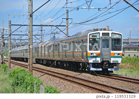高崎線　熊谷ー行田　JR東日本　211系　C12編成（高崎） 119531329