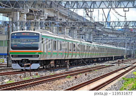 東北本線　尾久－赤羽　JR東日本　E231系1000番台　U16編成（小山） 119531677