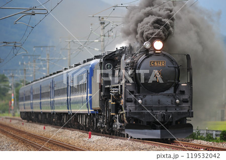 上越線 後閑ー沼田 JR東日本 C61-20+12系(高崎) SLみなかみ 上越線 後閑ー沼田 JR東日本 C61-20+12系(高崎) SLみなかみ 119532042
