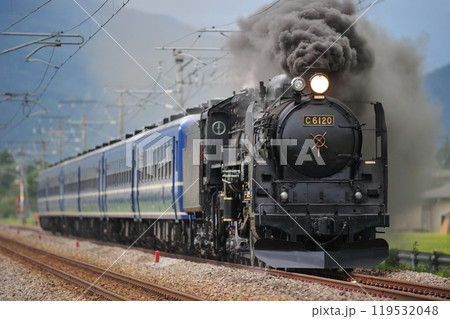 上越線 後閑ー沼田 JR東日本 C61-20+12系(高崎) SLみなかみ 上越線 後閑ー沼田 JR東日本 C61-20+12系(高崎) SLみなかみ 119532048