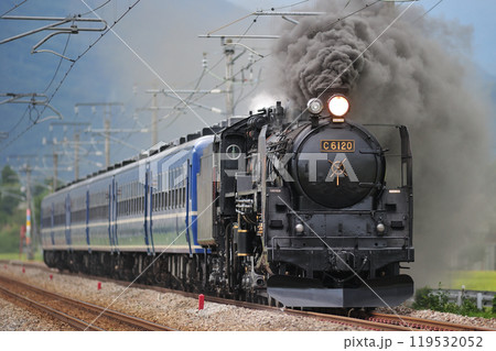上越線 後閑ー沼田 JR東日本 C61-20+12系(高崎) SLみなかみ 上越線 後閑ー沼田 JR東日本 C61-20+12系(高崎) SLみなかみ 119532052