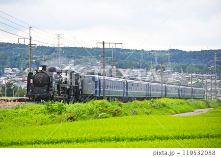 上越線 渋川ー八木原 JR東日本 C61-20+12系(高崎) SLみなかみ 上越線 渋川ー八木原 JR東日本 C61-20+12系(高崎) SLみなかみ 119532088