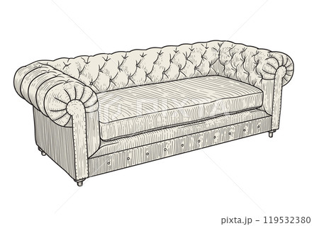 Sofa isolated on white background. Sofa isolated on white background. 119532380