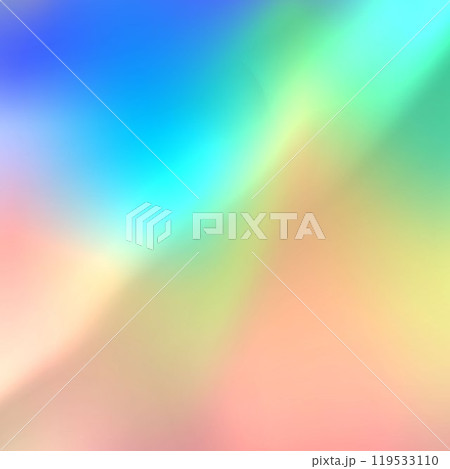 Vector illustration holographic background with bright iridescences of blue, orange, green and yellow colors Vector illustration holographic background with bright iridescences of blue, orange, green and yellow colors 119533110