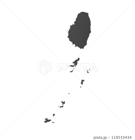 Saint Vincent and the Grenadines Map Icon 119533434