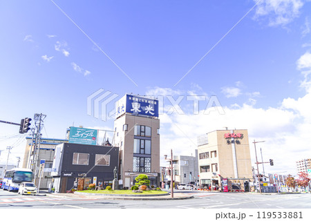 米沢駅西口の街並み 119533881