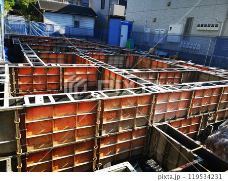 マンションの土台え マンションの土台え 119534231