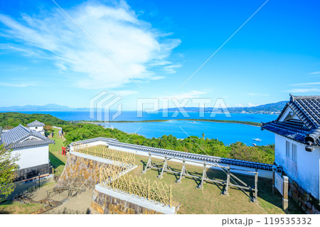 秋の富岡城跡 熊本県天草郡 秋の富岡城跡 熊本県天草郡 119535332