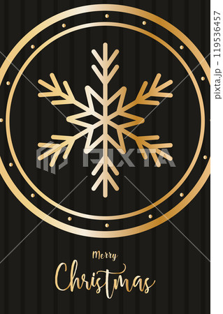 Colored Merry christmas and happy new year poster Vector 119536457