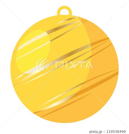 Detailed christmas tree ball icon Vector 119536499