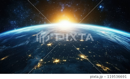 Global Communication System And The World Wide Web: A View Of Earth At Night From Space With Illuminated Lines Representing Connectivity In Business And Finance. Technologies And Communications. Global Communication System And The World Wide Web: A View Of Earth At Night From Space With Illuminated Lines Representing Connectivity In Business And Finance. Technologies And Communications. 119536691