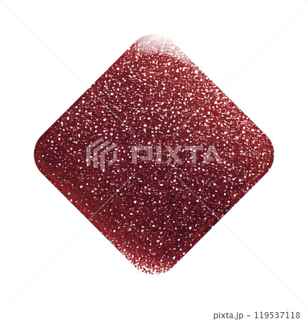 深みのある赤のラメが輝くダイヤ型のデザイン。 119537118