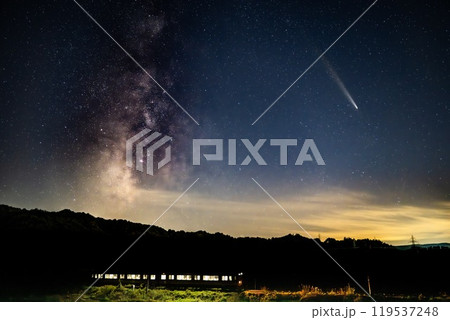 アトラス彗星と天の川 アトラス彗星と天の川 119537248