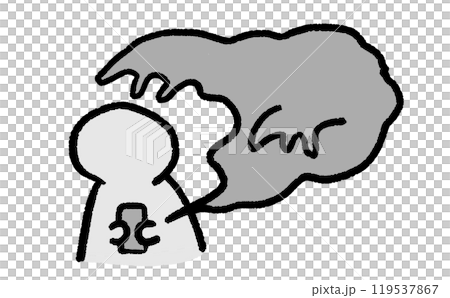 携帯電話を持つ人の検索結果に襲われそうになっている手書きイラスト 携帯電話を持つ人の検索結果に襲われそうになっている手書きイラスト 119537867